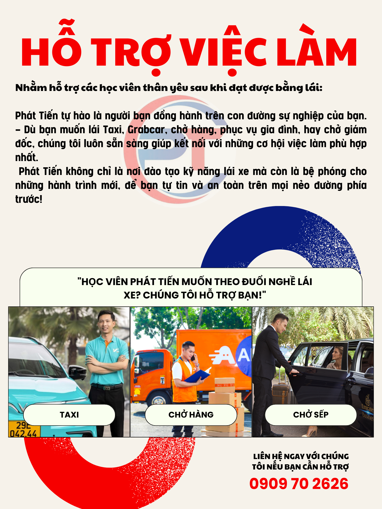 Hỗ trợ việc làm cho các học viên tại Phát Tiến